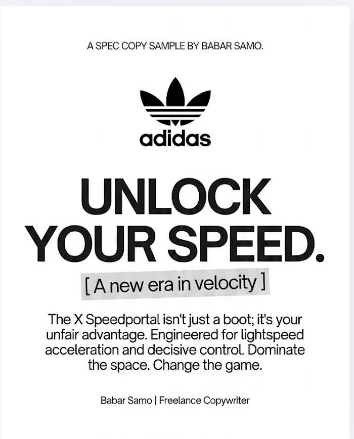 Adidas X Speedportal — Spec