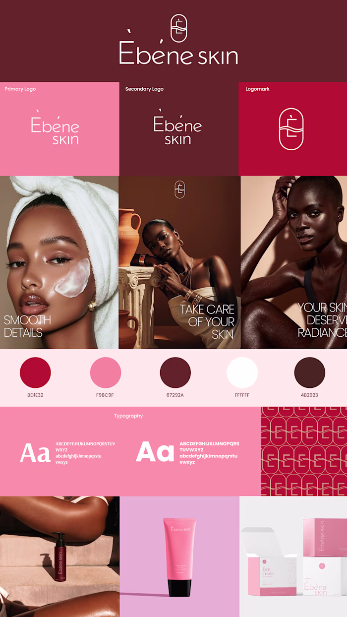 Visual identity for a skincare
