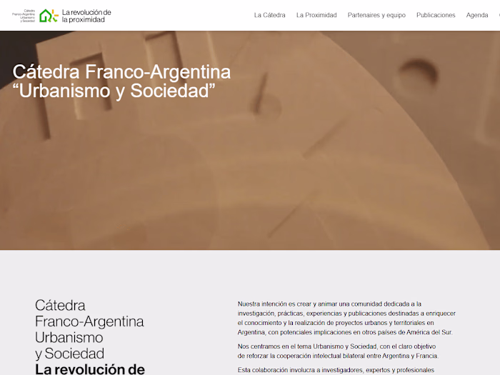 Cátedra Franco-Argentina Urbanismo y Sociedad