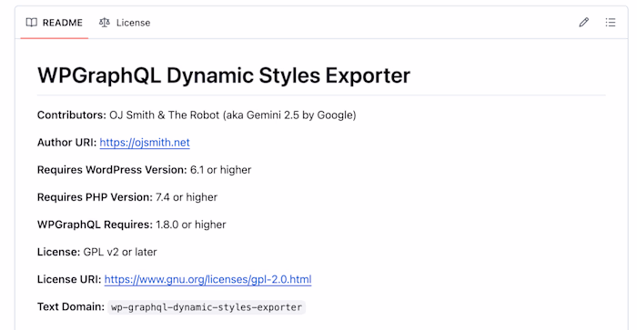 WPGraphQL Dynamic Styles Exporter Plugin Development