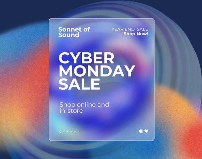 Social Media Design for Cyber Monday Sale Campaign