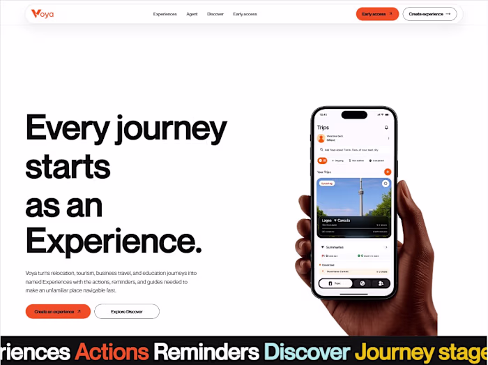 Voya is an AI-powered journey