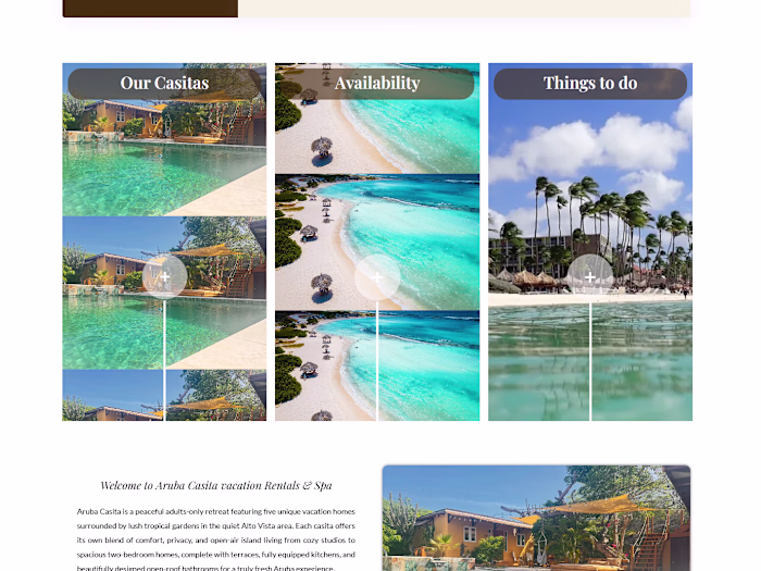 Aruba Casita Vacation Rental Website
Aruba