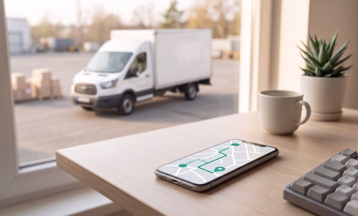 On demand trucking dispatch with live tracking