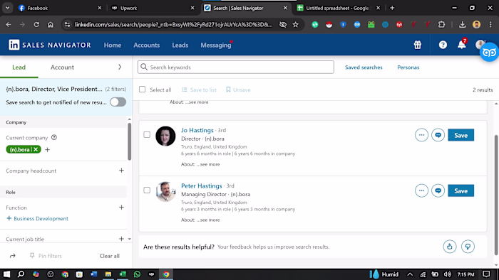 I will do LinkedIn Decision Maker list building and c level b2b