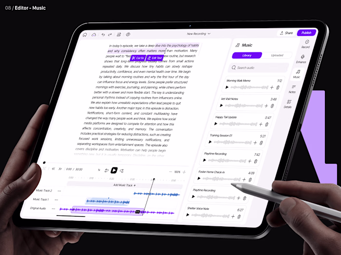 Podcast SaaS Platform UI/UX Design from scratch