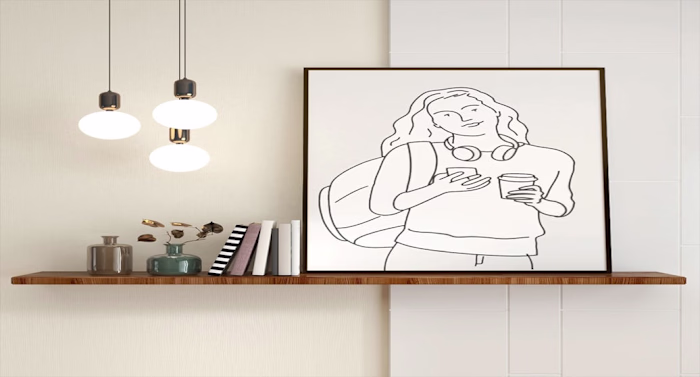 AI-Powered Line Art Poster Generator