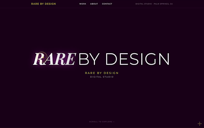 Rare by Design — Studio Identity + Site Build