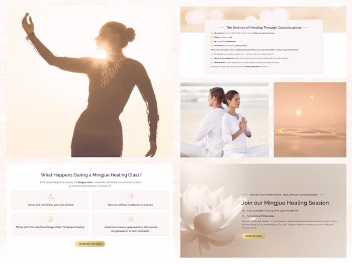 Free Healing Session Registration Page