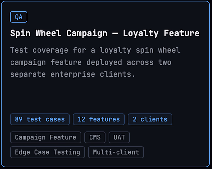 Spin Wheel Campaign - Loyalty