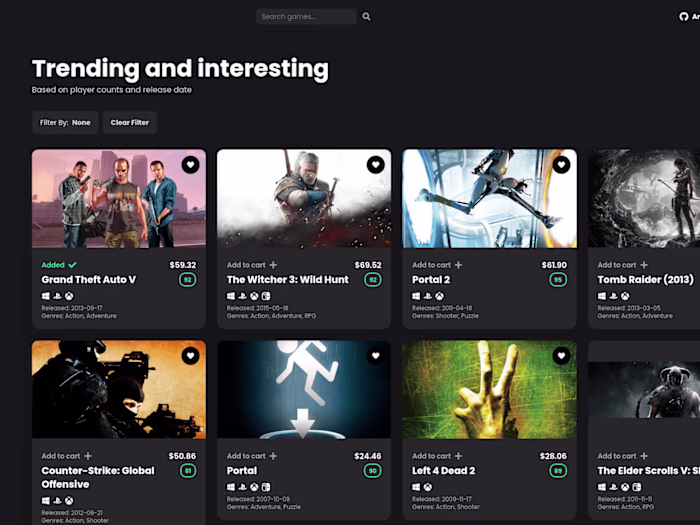 GameStore - Catalog