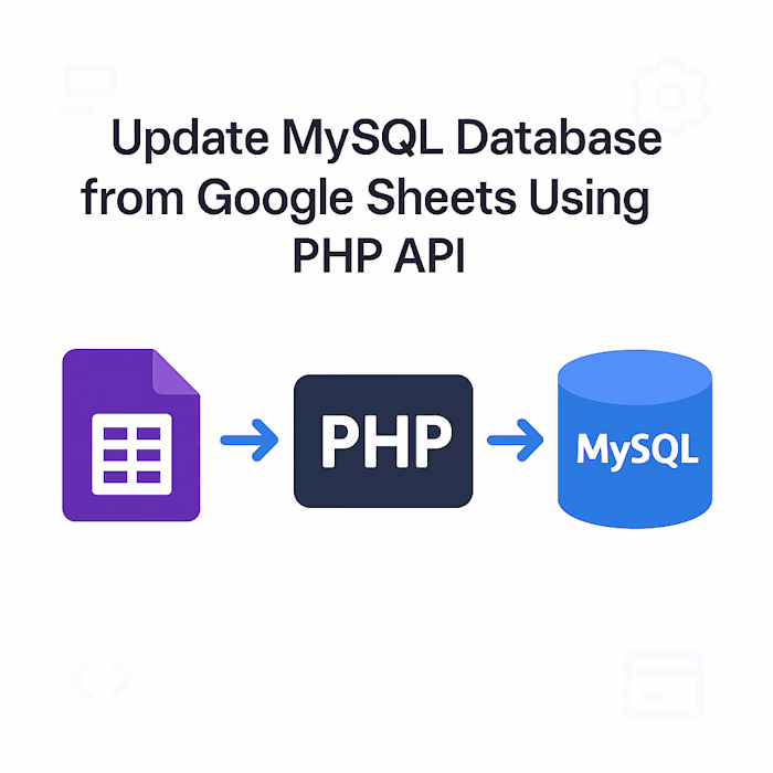 Google Sheets to MySQL Real-Time Update API
