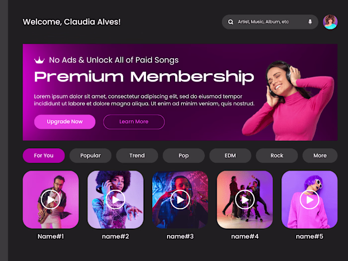 Banner Design for an E-commerce Website