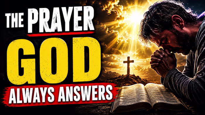 🏆 The Prayer God Always Answers (Bible Thumbnail)
