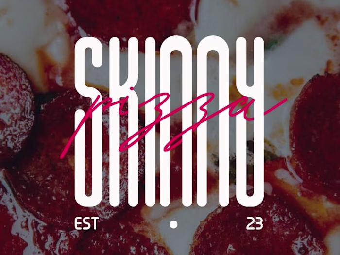 Skinny Pizza Branding