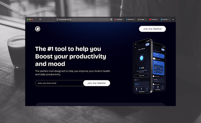Landing page Design and Development for an early-stag Startup