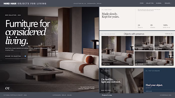 Website template for my portfolio