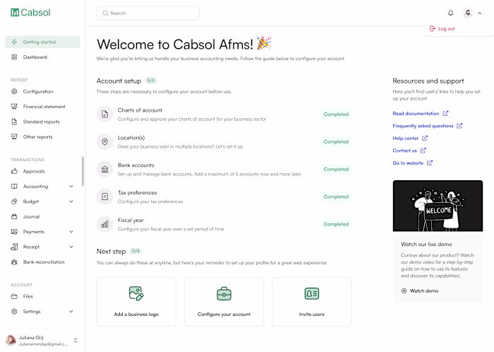 Redesigning CABSOL Accounting Platform for Clarity and Ease