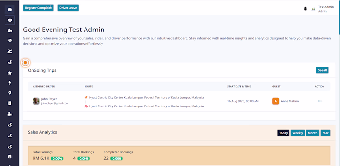 Admin Dashboard