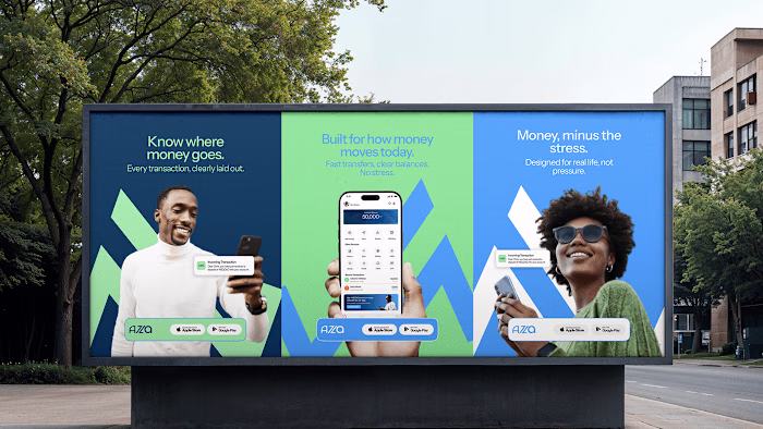 Azza - Fintech Brand identity