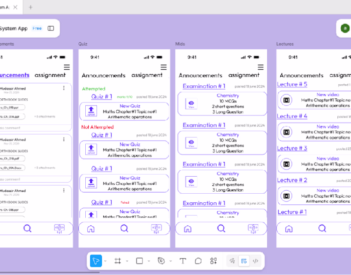 Learning Management System Mobile App Design Rehearsal