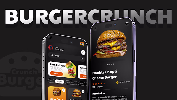 Restaurant App | Mobile App UX/UI Design | BurgerCrucnh