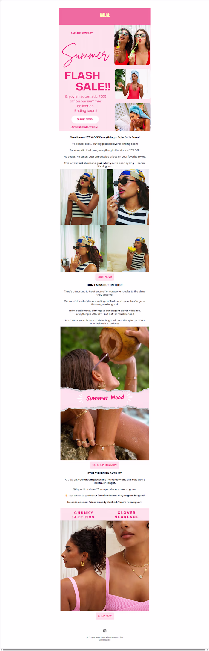 Email Campaign For an Ecommerce
