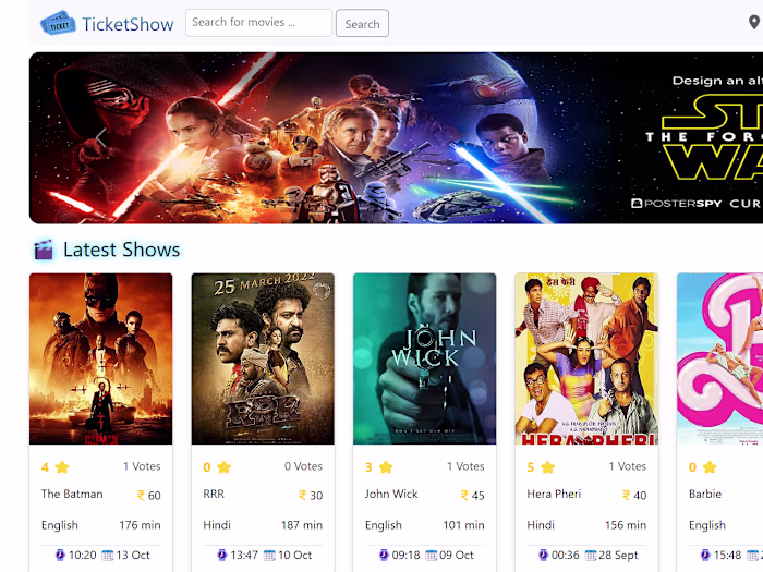 Movie Booking Vue.js App with Flask + Redis Server Back-end
