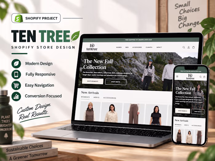 Tentree Shopify Store Design
A sustainability