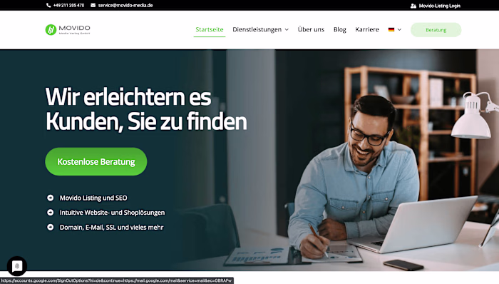 WordPress Website Creation for Movido Media GmbH