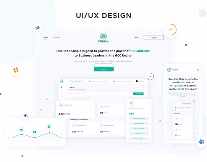 UI/UX Design for a comprehensive HR platform HRHub