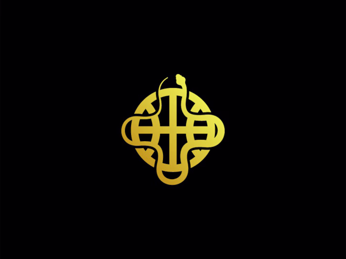 Golden Mamba Logo Design