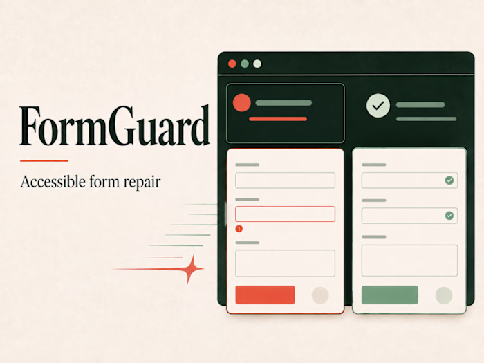 FormGuard: Accessible Form Validation & Error Recovery