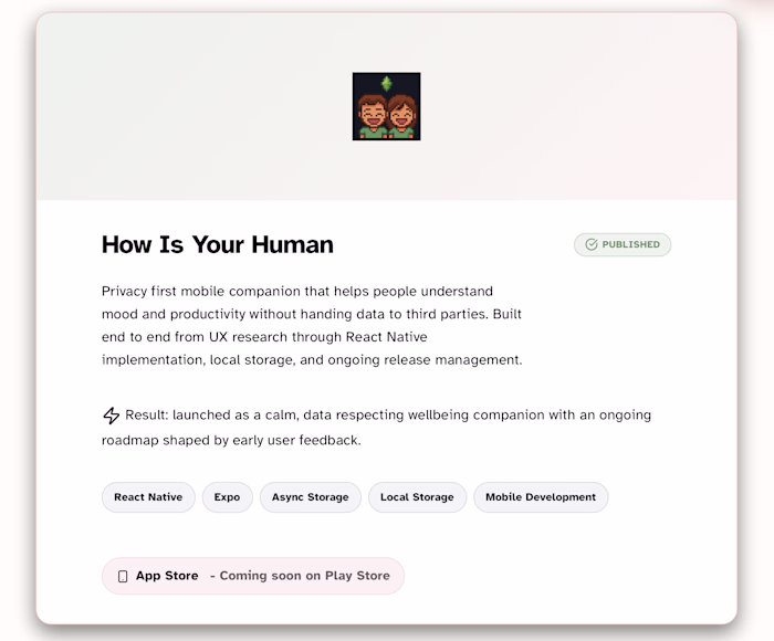 Published a privacy first mood