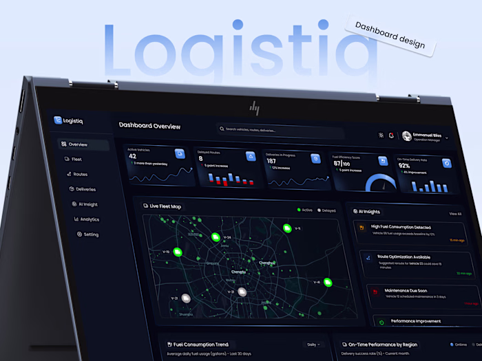 Logistiq Dashboard Design - Reducing Activation Friction in SaaS