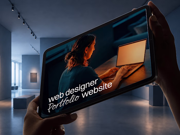 A custom portfolio website for
