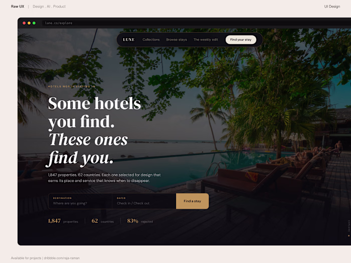 Lune | Luxury travel editorial designs