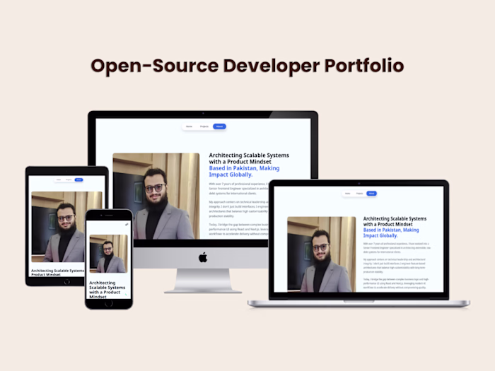 Open-Source Developer Portfolio & High-Performance