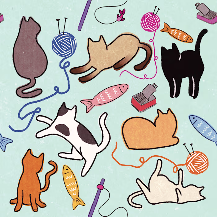 Cat Digital Illustration 