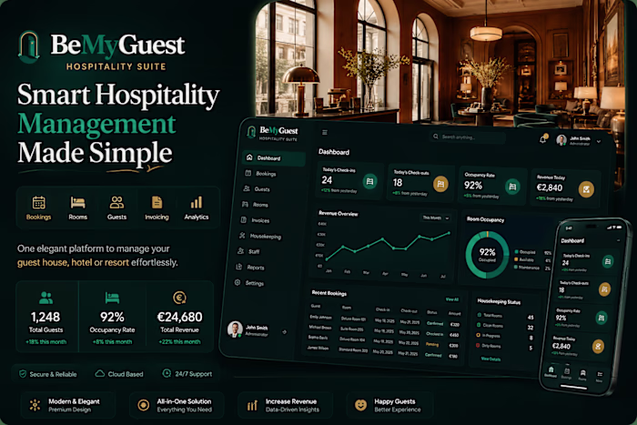 Built BeMyGuest, a hospitality management