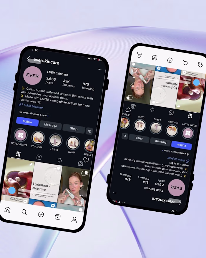 Instagram Growth Strategy for EVER Skincare