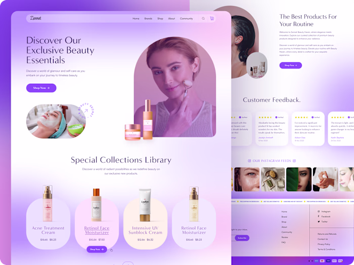 Beauty Landing Page