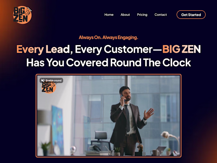 BigZen CRM: White-Label AI CRM SaaS Site