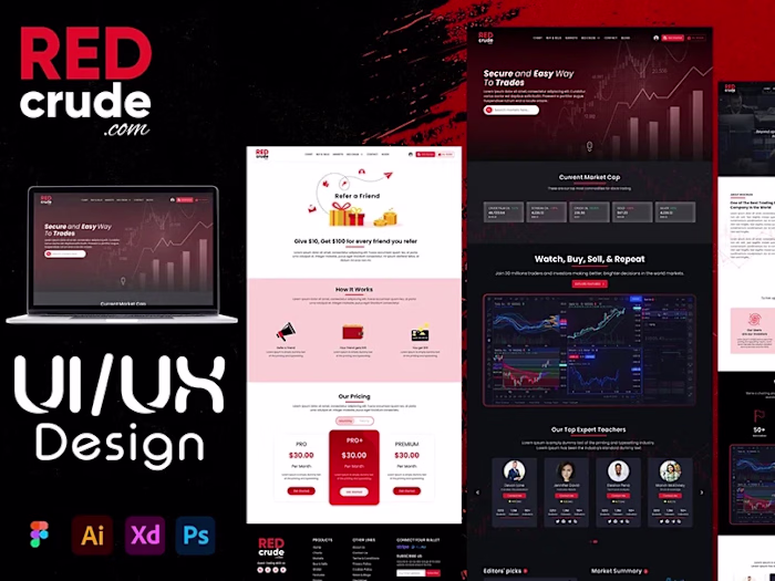 RedCrude landing page