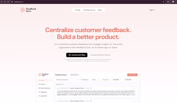 FeedbackSync.ai - AI Project