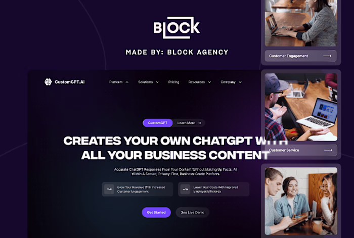 UI/UX SaaS Design | CustomGPT.ai | Engaging & Functional