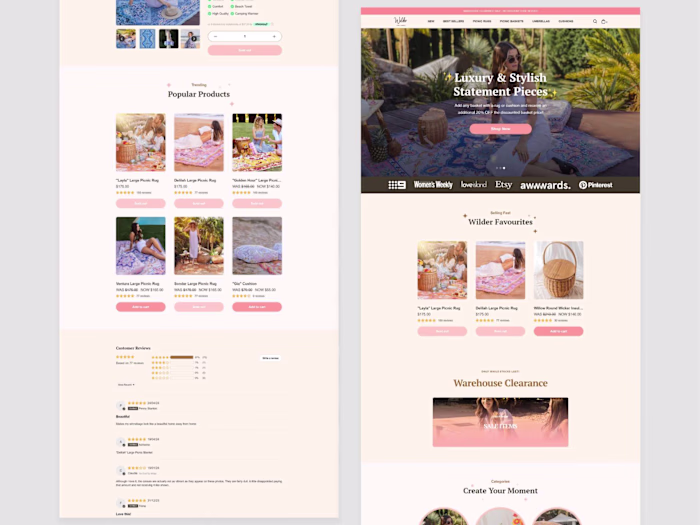 Shopify theme development: Rugs store - Figma to Shopify