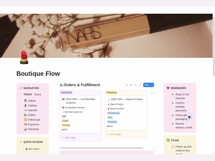 Built BoutiqueFlow — a polished