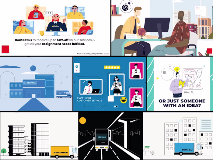 Custom 2D Animated Explainer video 