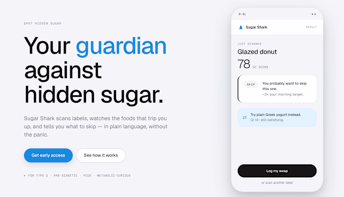 Sugar Shark, a AI powered